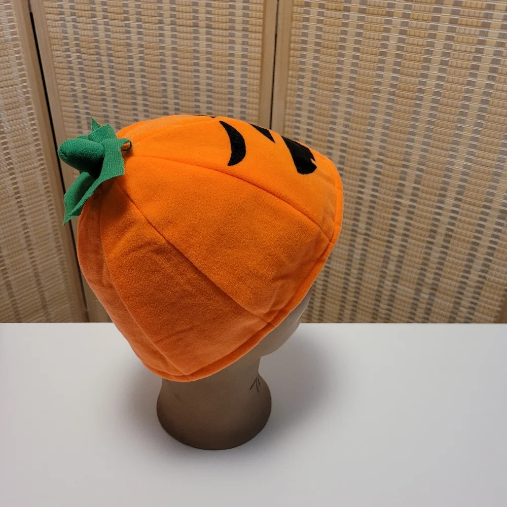 Halloween Pumpkin Hat, Halloween Party Cap, Funny Pumpkin Cap, Show Prop